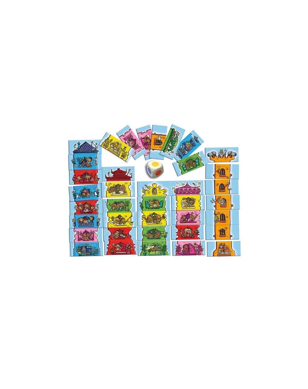Goki Set De Martillo Y Clavos De Madera - Puzzle De Ciudad Para Construir, 50 Piezas De Colores (58556)
