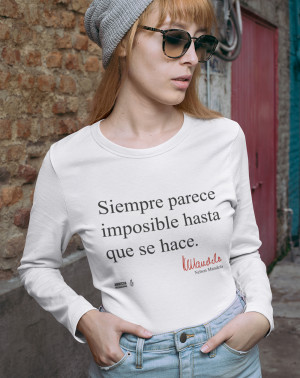 Camiseta sostenible manga larga mujer
