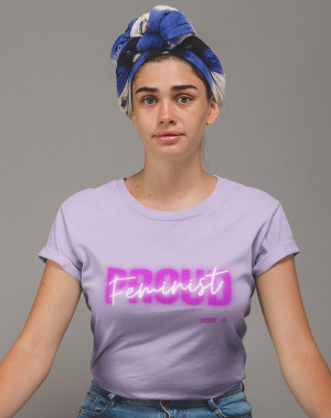 Camiseta para regalar feminista Proud feminist Amnistía Internacional