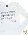 Camiseta con frase manga larga Nelson Mandela
