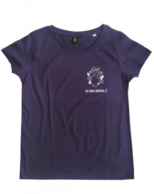 Camiseta morada feminista Ni una menos