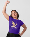 Camiseta feminista morada derechos de la mujer