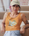 Camiseta tirantes y gorra ecolófica ecofeminista