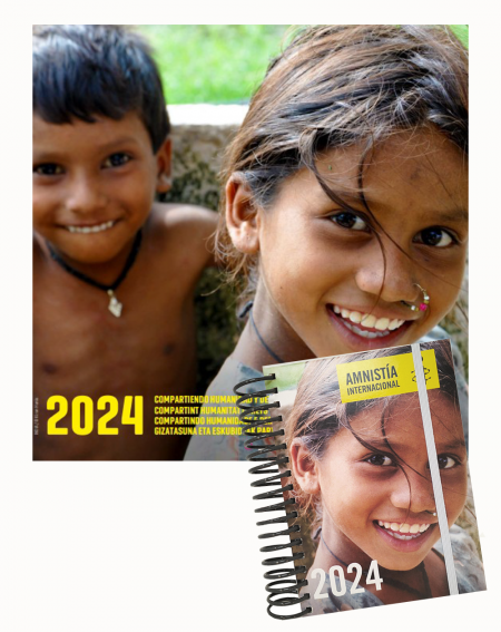 Pack calendario y agenda 2024 Amnistía Internacional
