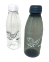 Botellas reutilizables de Amnistía Internacional en versiones transparente y negra