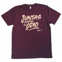 Camiseta recta granate Juntas contra el odio de Amnistía Internacional