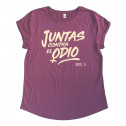Camiseta entallada malva Juntas contra el odio de Amnistía Internacional